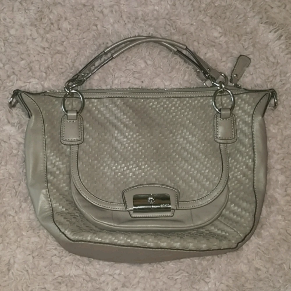 Coach woven leather